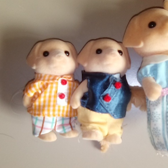 Calico Critters vintage yellow lab dog family - Picture 3 of 7